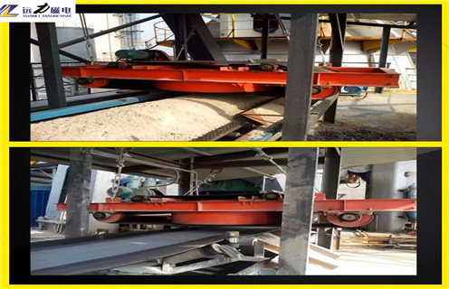 電磁自卸式除鐵器，電磁自卸式除鐵器用什么電機電流_電磁自卸式除鐵器用什么電機廠家配件_型號及工作視頻