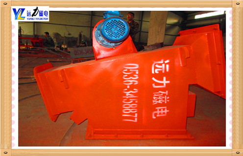 管道自卸式除鐵器，陜西管道式自卸式除鐵器_遠(yuǎn)力陜西管道式自卸式除鐵器12000高斯 可定制工作原理_安裝示意圖